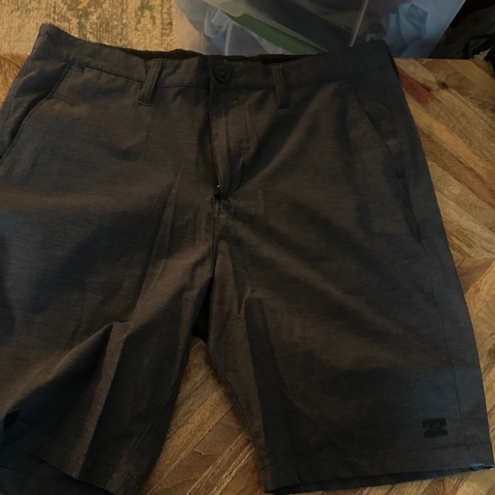 Billabong Dark Gray Flat Front Shorts